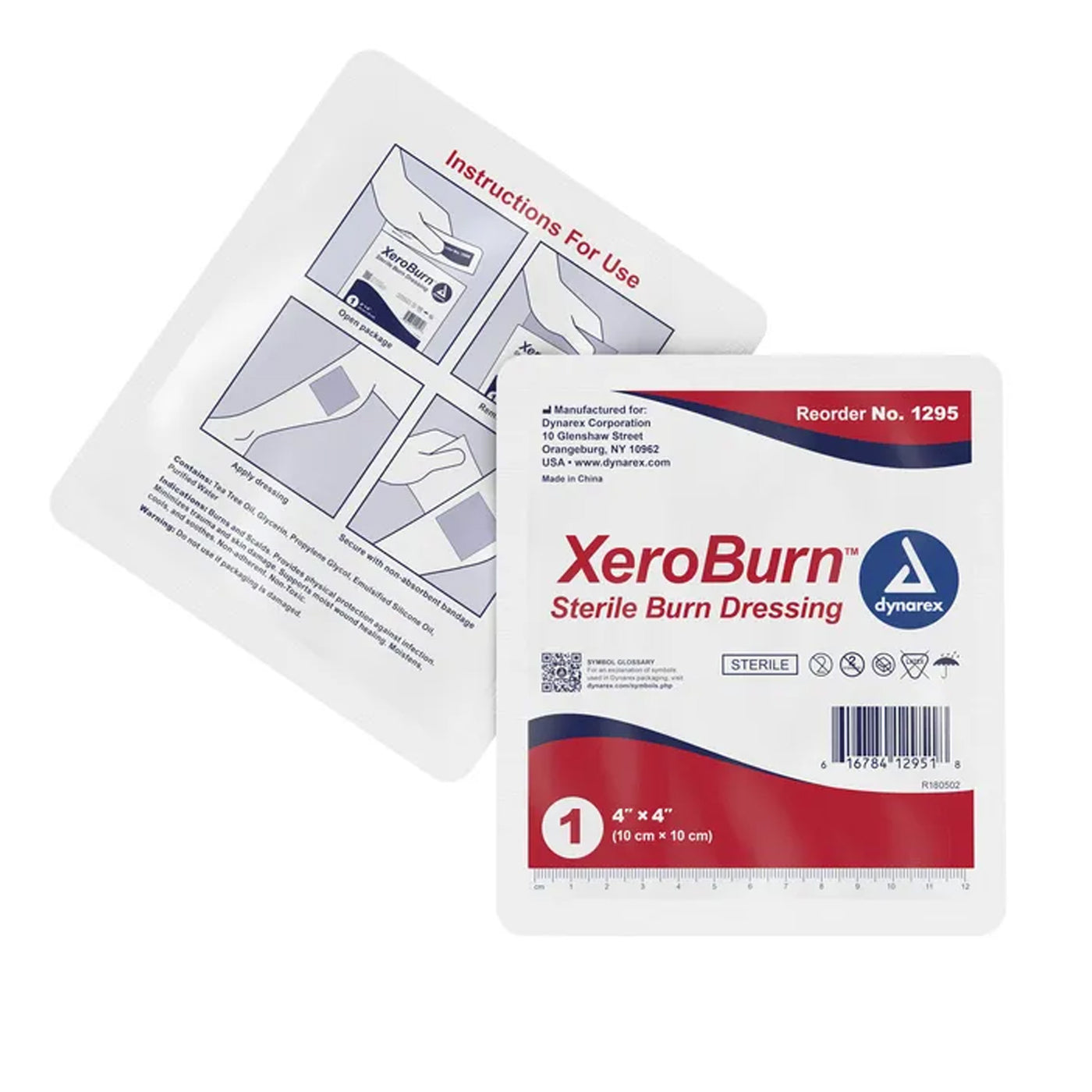 XeroBurn Sterile Burn Dressing 4″ X 4″