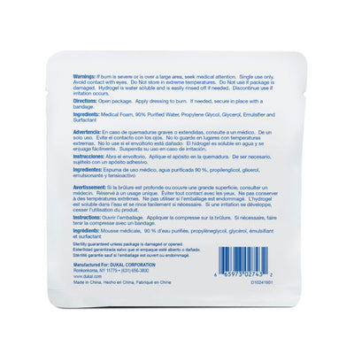 Sterile Burn Dressing 4″ x 4″, Dukal, 7007102