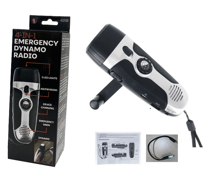 5.5 Inch 4-IN-1 Emergency Dynamo AM