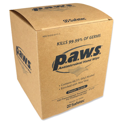 5″x8″ Personal Antimicrobial (Kills Germs) Wipes, 100 per box
