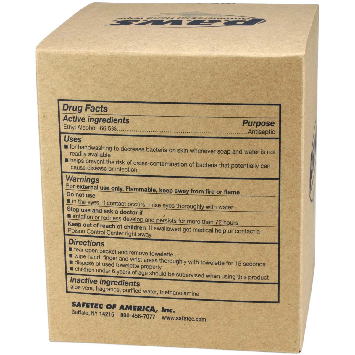 5″x8″ Personal Antimicrobial (Kills Germs) Wipes, 100 per box