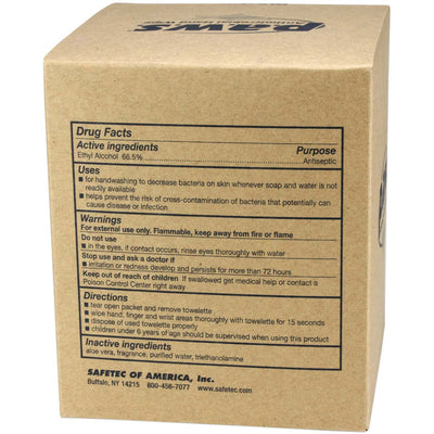 5″x8″ Personal Antimicrobial (Kills Germs) Wipes, 100 per box