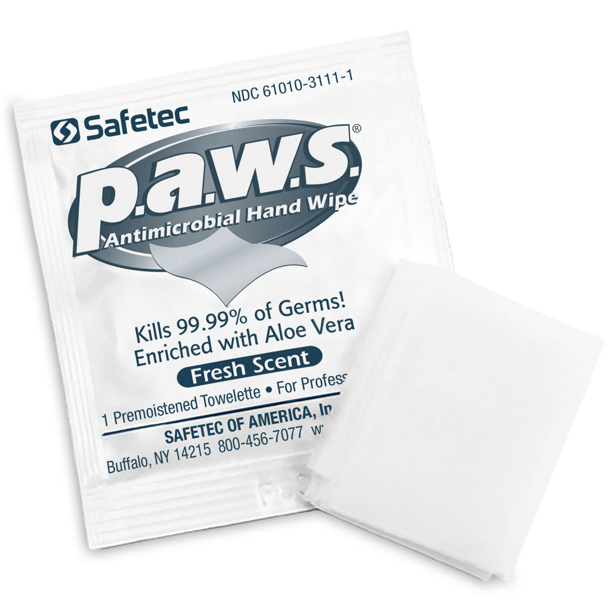 5″x8″ Personal Antimicrobial (Kills Germs) Wipes, 100 per box