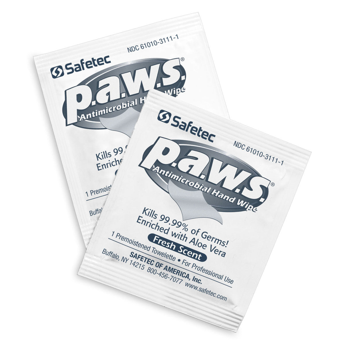 5″x8″ Personal Antimicrobial (Kills Germs) Wipes, 100 per box