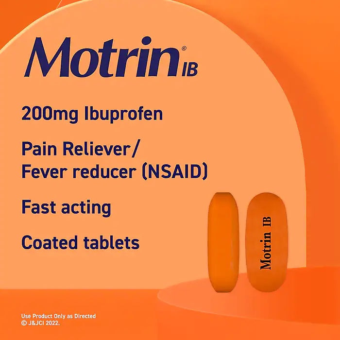 Motrin IB, 2 per pack – 100 per box