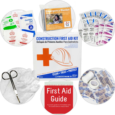 Bilingual OSHA Contractors First Aid Kit, 238 pieces